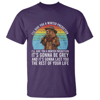 Funny Groundhog Day T Shirt I Will Give You A Winter Prediction Woodchuck Movie