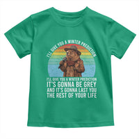 Funny Groundhog Day Toddler T Shirt I Will Give You A Winter Prediction Woodchuck Movie