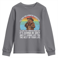 Funny Groundhog Day Youth Sweatshirt I Will Give You A Winter Prediction Woodchuck Movie