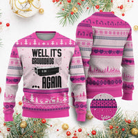Well Its Groundhog Day Again Ugly Christmas Sweater Funny Woodchuck Groundhog - Wonder Print Shop