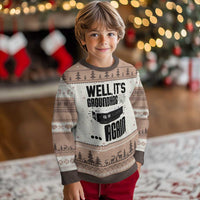 Well Its Groundhog Day Again Ugly Christmas Sweater Funny Woodchuck Groundhog - Wonder Print Shop