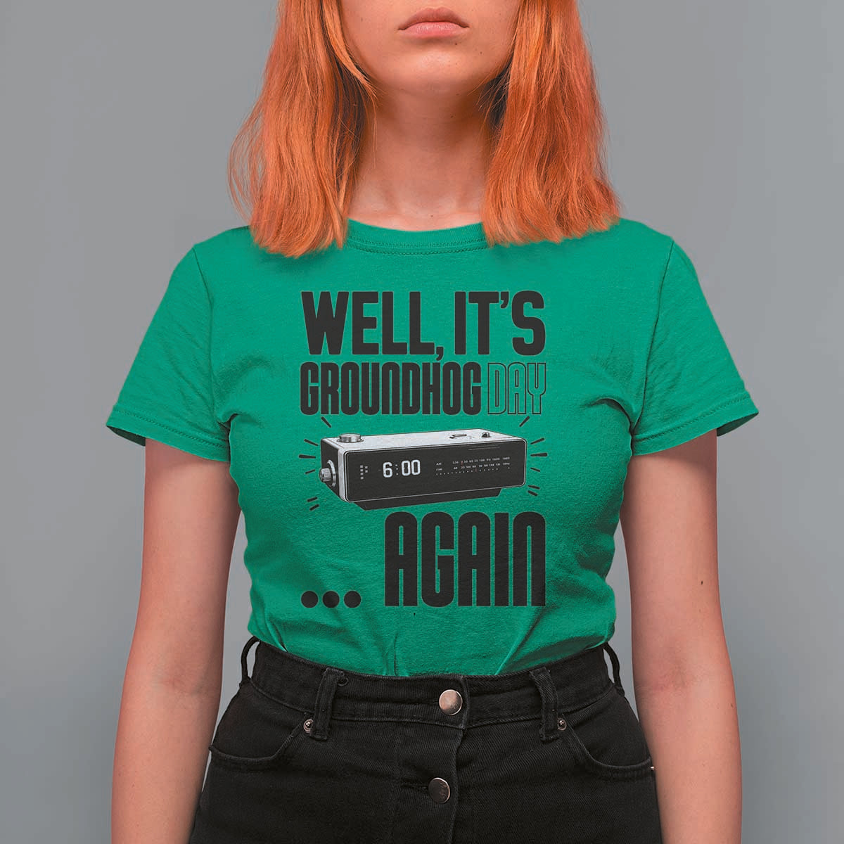Well Its Groundhog Day Again T Shirt For Women Funny Woodchuck Groundhog - Wonder Print Shop