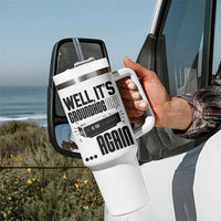 Well Its Groundhog Day Again Tumbler With Handle Funny Woodchuck Groundhog - Wonder Print Shop