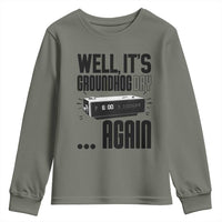 Well Its Groundhog Day Again Youth Sweatshirt Funny Woodchuck Groundhog - Wonder Print Shop