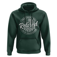 Funny Retirement 2026 Hoodie The Legend Has Retired Not My Problem Anymore American Flag - Wonder Print Shop