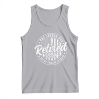Funny Retirement 2026 Tank Top The Legend Has Retired Not My Problem Anymore American Flag - Wonder Print Shop