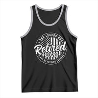 Funny Retirement 2026 Tank Top The Legend Has Retired Not My Problem Anymore American Flag - Wonder Print Shop