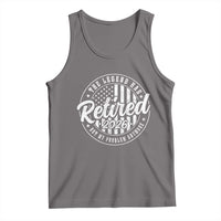 Funny Retirement 2026 Tank Top The Legend Has Retired Not My Problem Anymore American Flag - Wonder Print Shop