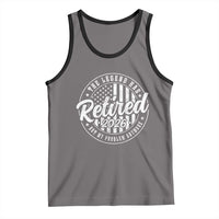 Funny Retirement 2026 Tank Top The Legend Has Retired Not My Problem Anymore American Flag - Wonder Print Shop