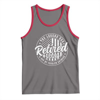 Funny Retirement 2026 Tank Top The Legend Has Retired Not My Problem Anymore American Flag - Wonder Print Shop