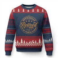 Retirement 2026 Ugly Christmas Sweater Funny Officially Retired Not My Problem Anymore Vintage - Wonder Print Shop