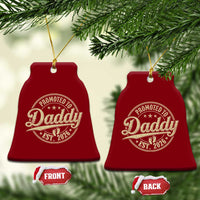 Funny New Dad 2026 Ceramic Ornament Promoted To Daddy Est 2026 - Wonder Print Shop
