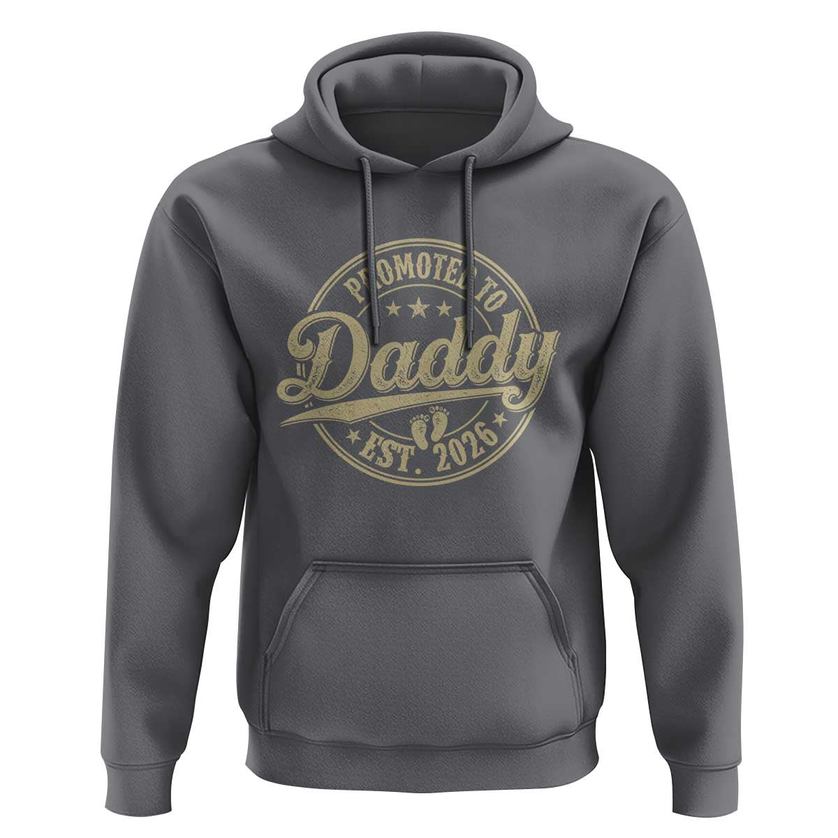 Funny New Dad 2026 Hoodie Promoted To Daddy Est 2026 - Wonder Print Shop