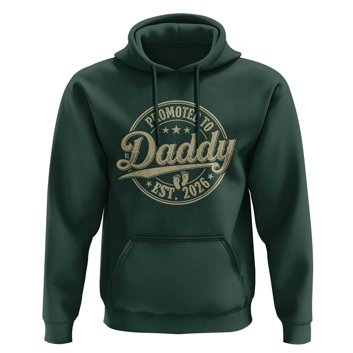 Funny New Dad 2026 Hoodie Promoted To Daddy Est 2026 - Wonder Print Shop