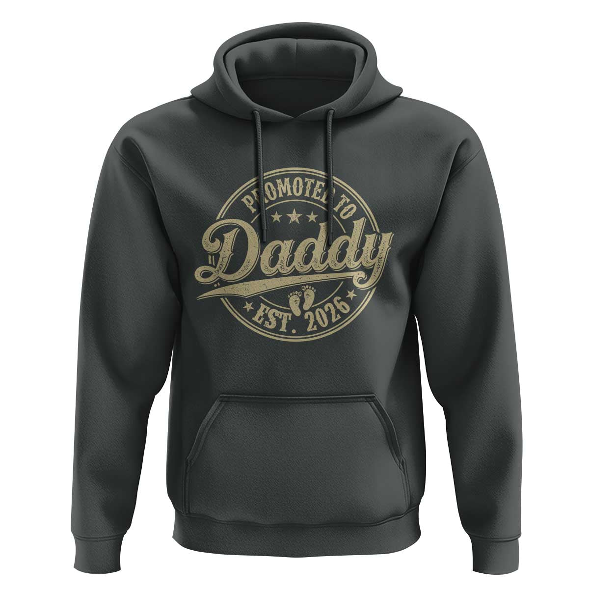 Funny New Dad 2026 Hoodie Promoted To Daddy Est 2026 - Wonder Print Shop