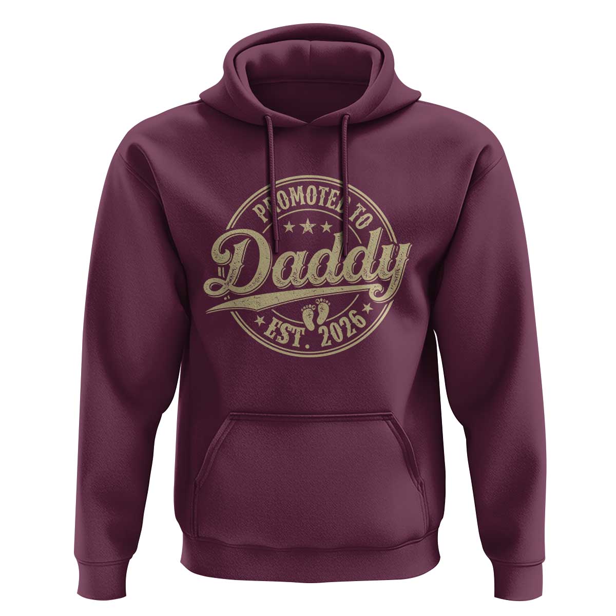 Funny New Dad 2026 Hoodie Promoted To Daddy Est 2026 - Wonder Print Shop