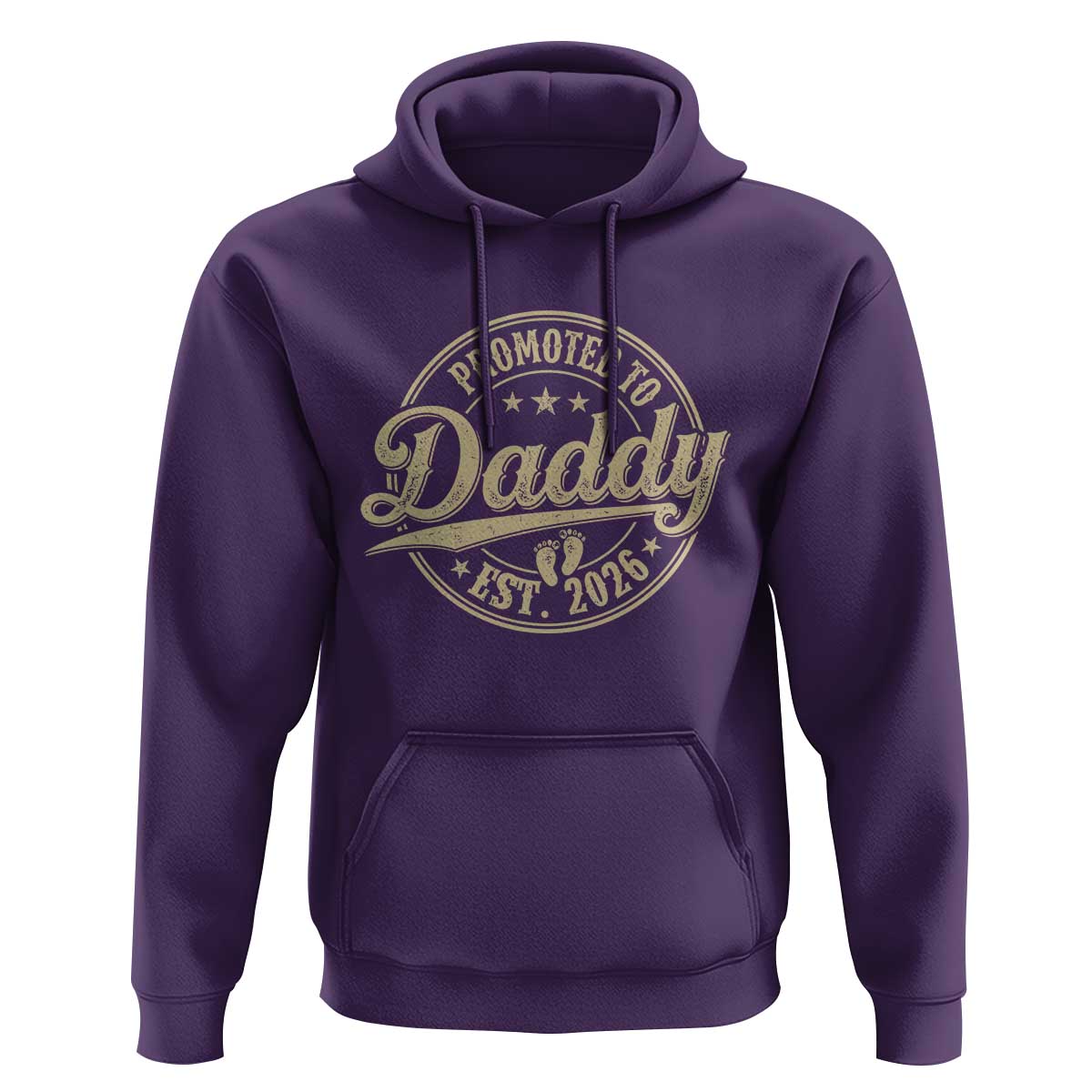 Funny New Dad 2026 Hoodie Promoted To Daddy Est 2026 - Wonder Print Shop