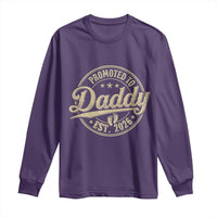 Funny New Dad 2026 Long Sleeve Shirt Promoted To Daddy Est 2026 - Wonder Print Shop