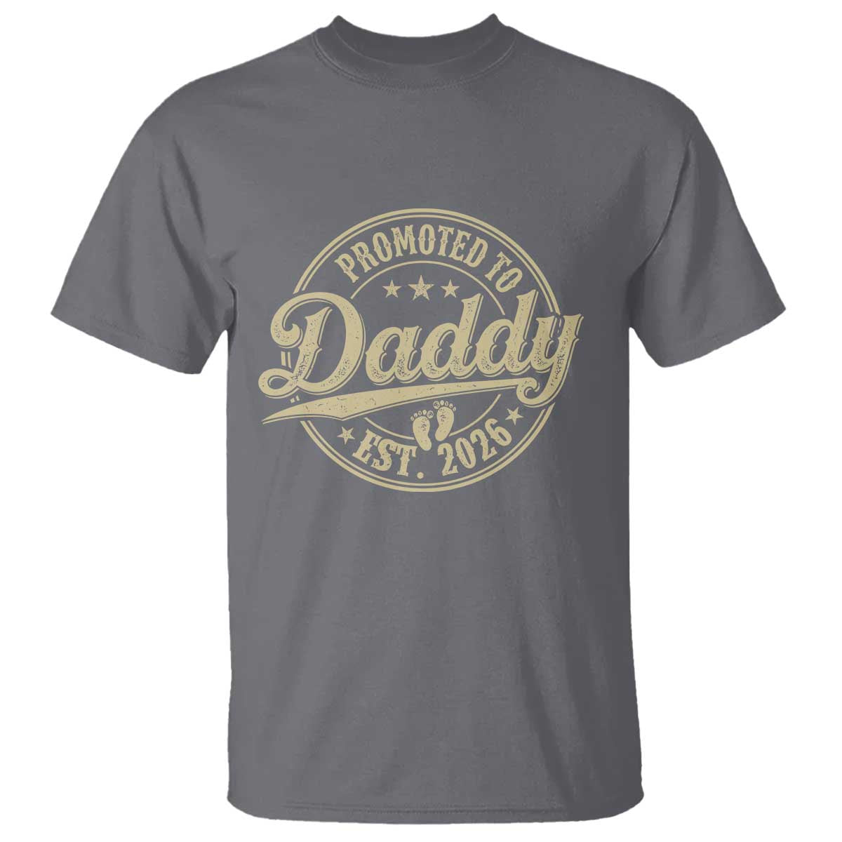 Funny New Dad 2026 T Shirt Promoted To Daddy Est 2026 - Wonder Print Shop