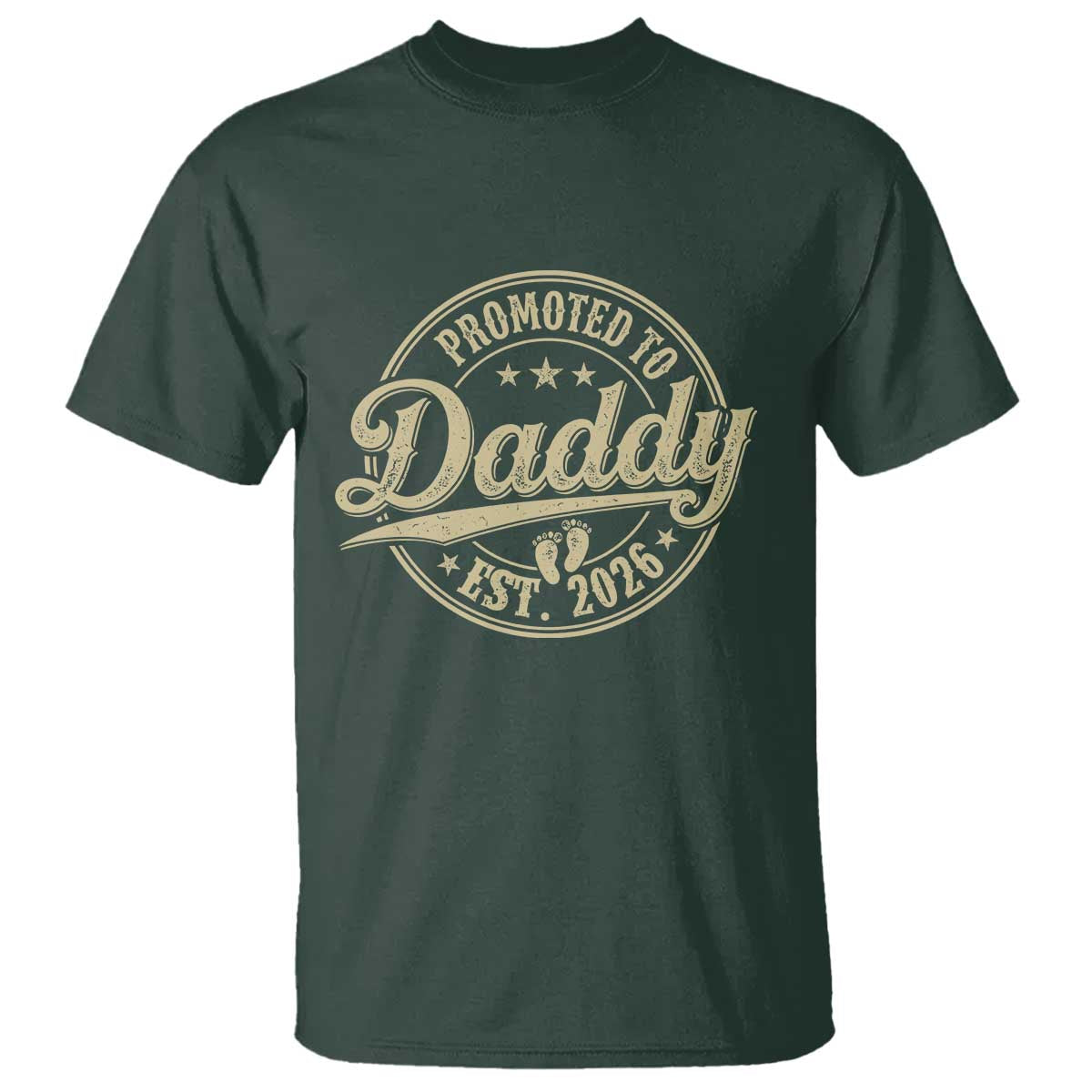 Funny New Dad 2026 T Shirt Promoted To Daddy Est 2026 - Wonder Print Shop