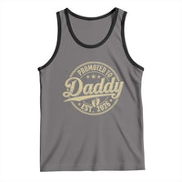 Funny New Dad 2026 Tank Top Promoted To Daddy Est 2026 - Wonder Print Shop