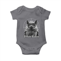 I Have Rabies Bat Baby Onesie Funny Meme Quotes Gothic - Wonder Print Shop