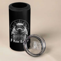 I Have Rabies Bat 4 in 1 Can Cooler Tumbler Funny Meme Quotes Gothic - Wonder Print Shop