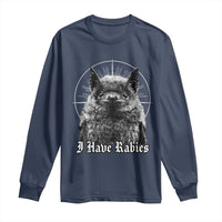 I Have Rabies Bat Long Sleeve Shirt Funny Meme Quotes Gothic - Wonder Print Shop