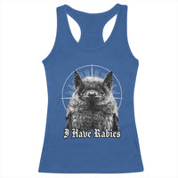 I Have Rabies Bat Racerback Tank Top Funny Meme Quotes Gothic - Wonder Print Shop
