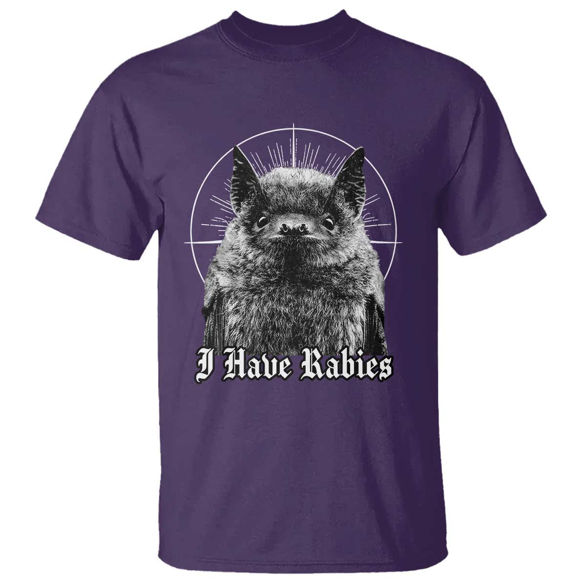 I Have Rabies Bat T Shirt Funny Meme Quotes Gothic - Wonder Print Shop