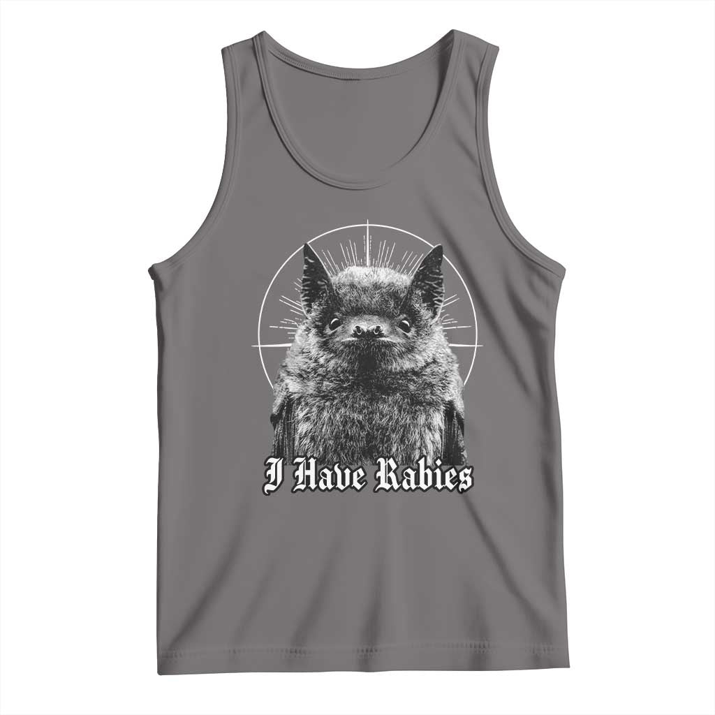 I Have Rabies Bat Tank Top Funny Meme Quotes Gothic - Wonder Print Shop