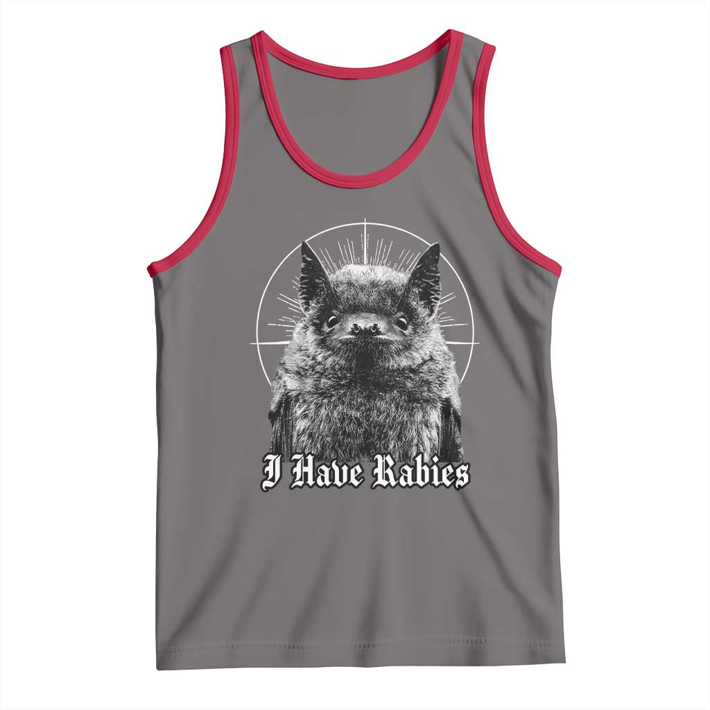 I Have Rabies Bat Tank Top Funny Meme Quotes Gothic - Wonder Print Shop