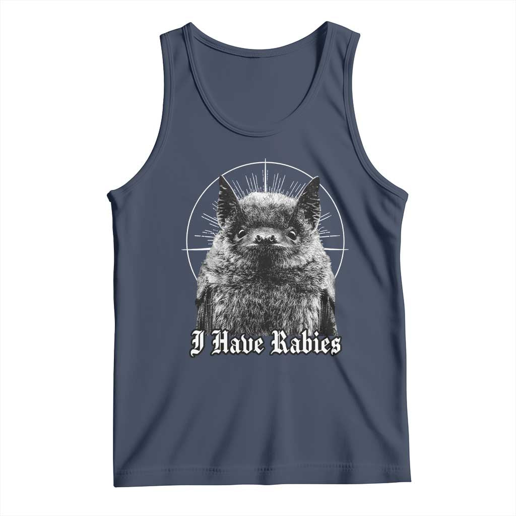I Have Rabies Bat Tank Top Funny Meme Quotes Gothic - Wonder Print Shop