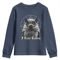 I Have Rabies Bat Youth Sweatshirt Funny Meme Quotes Gothic - Wonder Print Shop