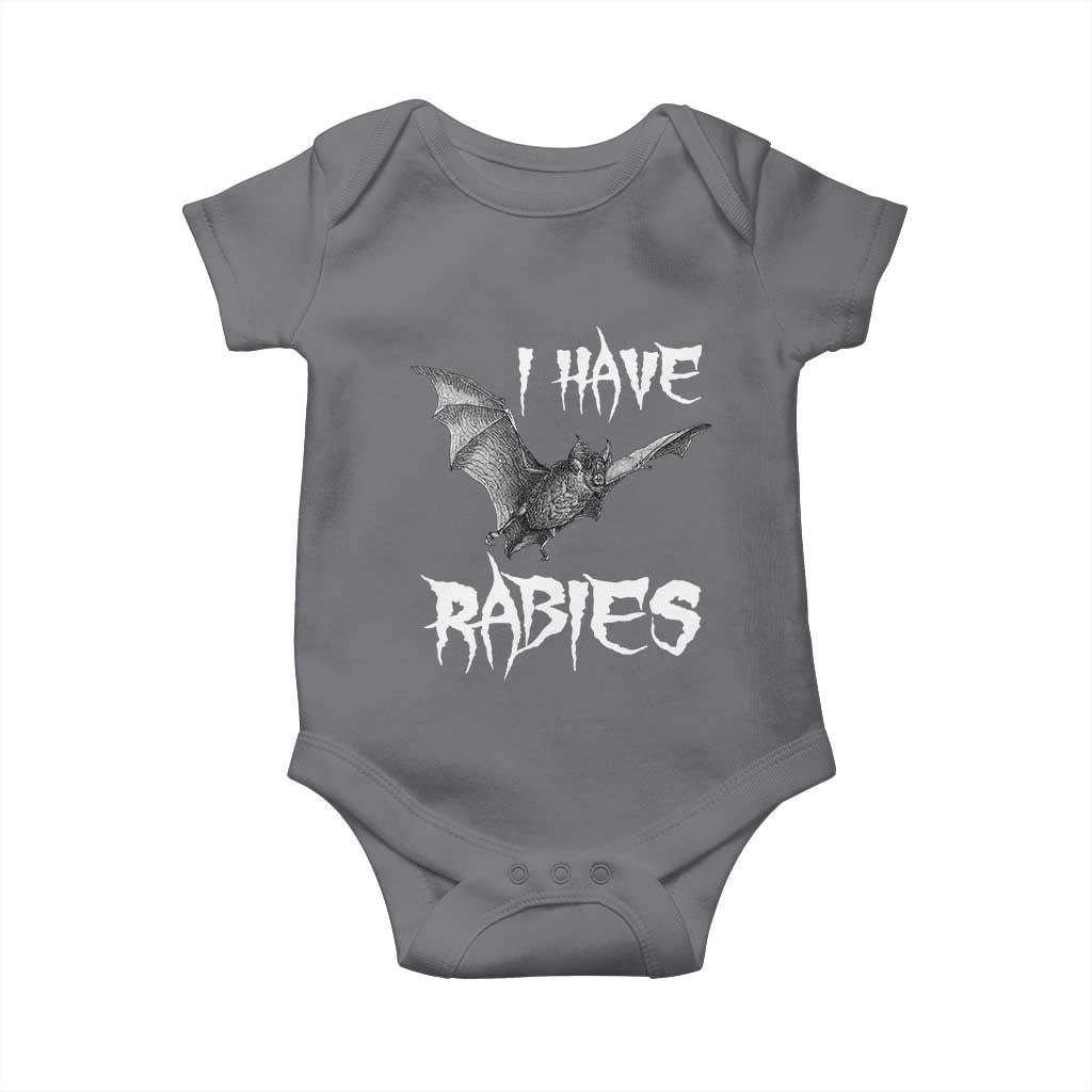 I Have Rabies Bat Baby Onesie Funny Meme Quotes - Wonder Print Shop