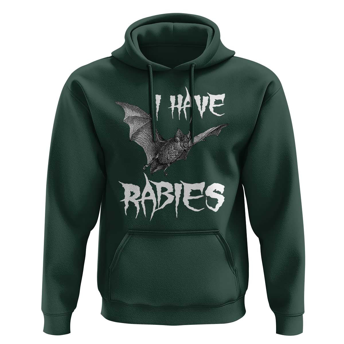 I Have Rabies Bat Hoodie Funny Meme Quotes - Wonder Print Shop