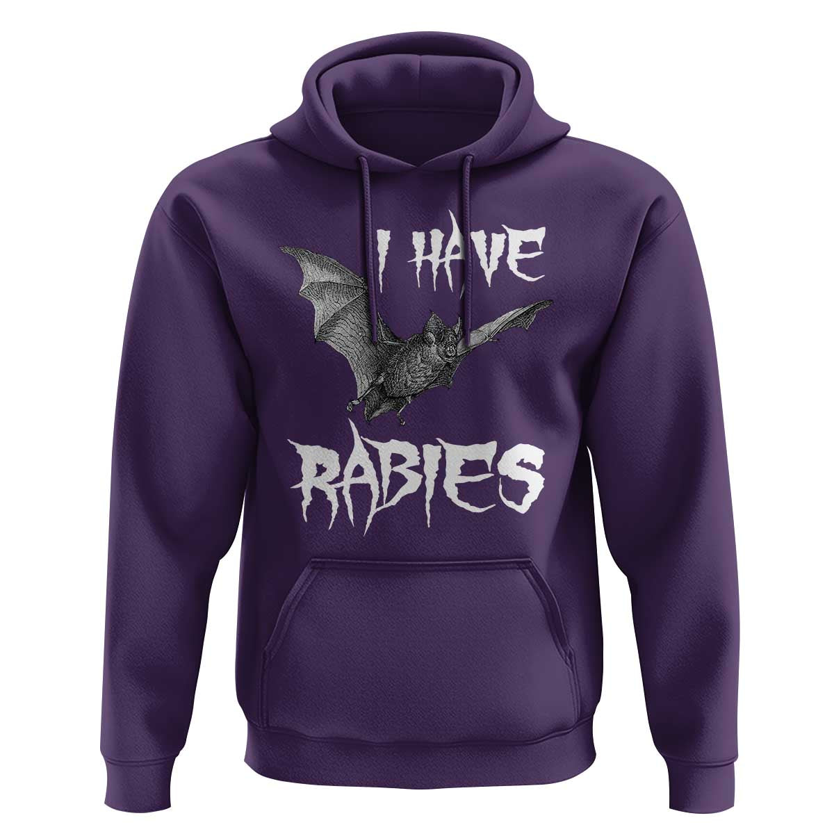 I Have Rabies Bat Hoodie Funny Meme Quotes - Wonder Print Shop