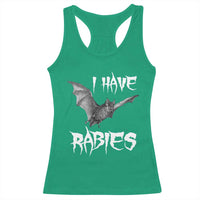 I Have Rabies Bat Racerback Tank Top Funny Meme Quotes - Wonder Print Shop