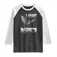 I Have Rabies Bat Raglan Shirt Funny Meme Quotes - Wonder Print Shop