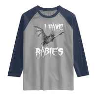 I Have Rabies Bat Raglan Shirt Funny Meme Quotes - Wonder Print Shop