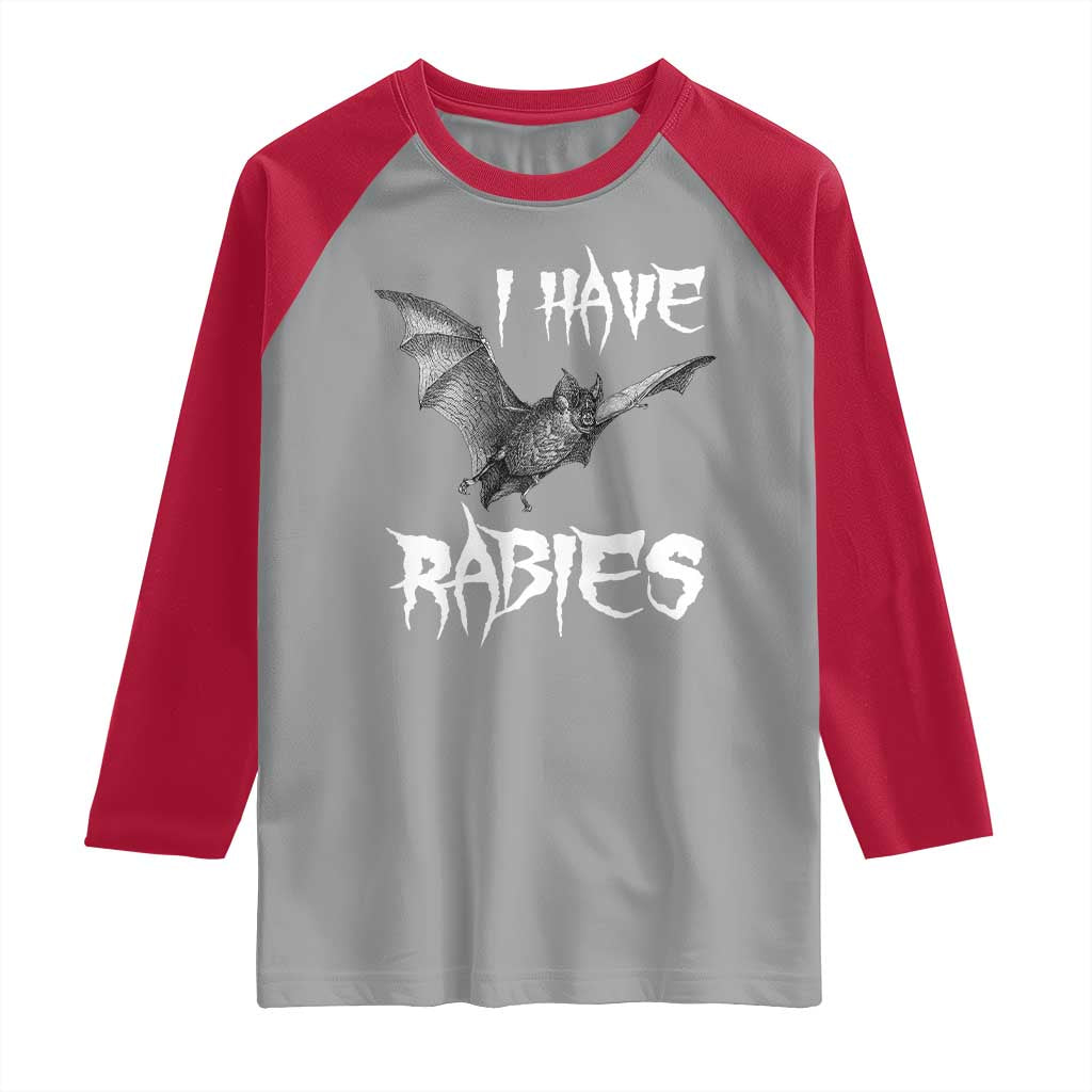 I Have Rabies Bat Raglan Shirt Funny Meme Quotes - Wonder Print Shop