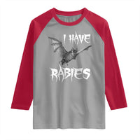 I Have Rabies Bat Raglan Shirt Funny Meme Quotes - Wonder Print Shop