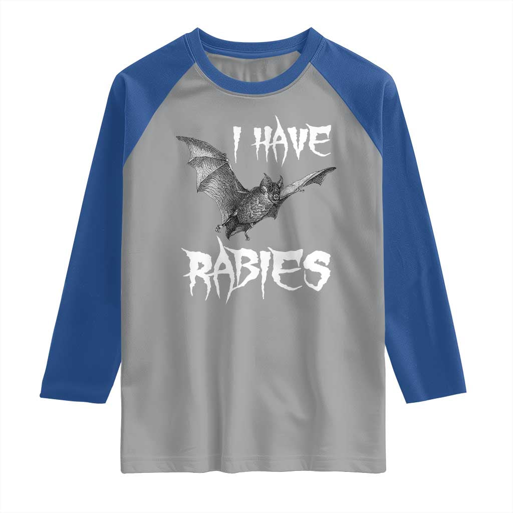 I Have Rabies Bat Raglan Shirt Funny Meme Quotes - Wonder Print Shop