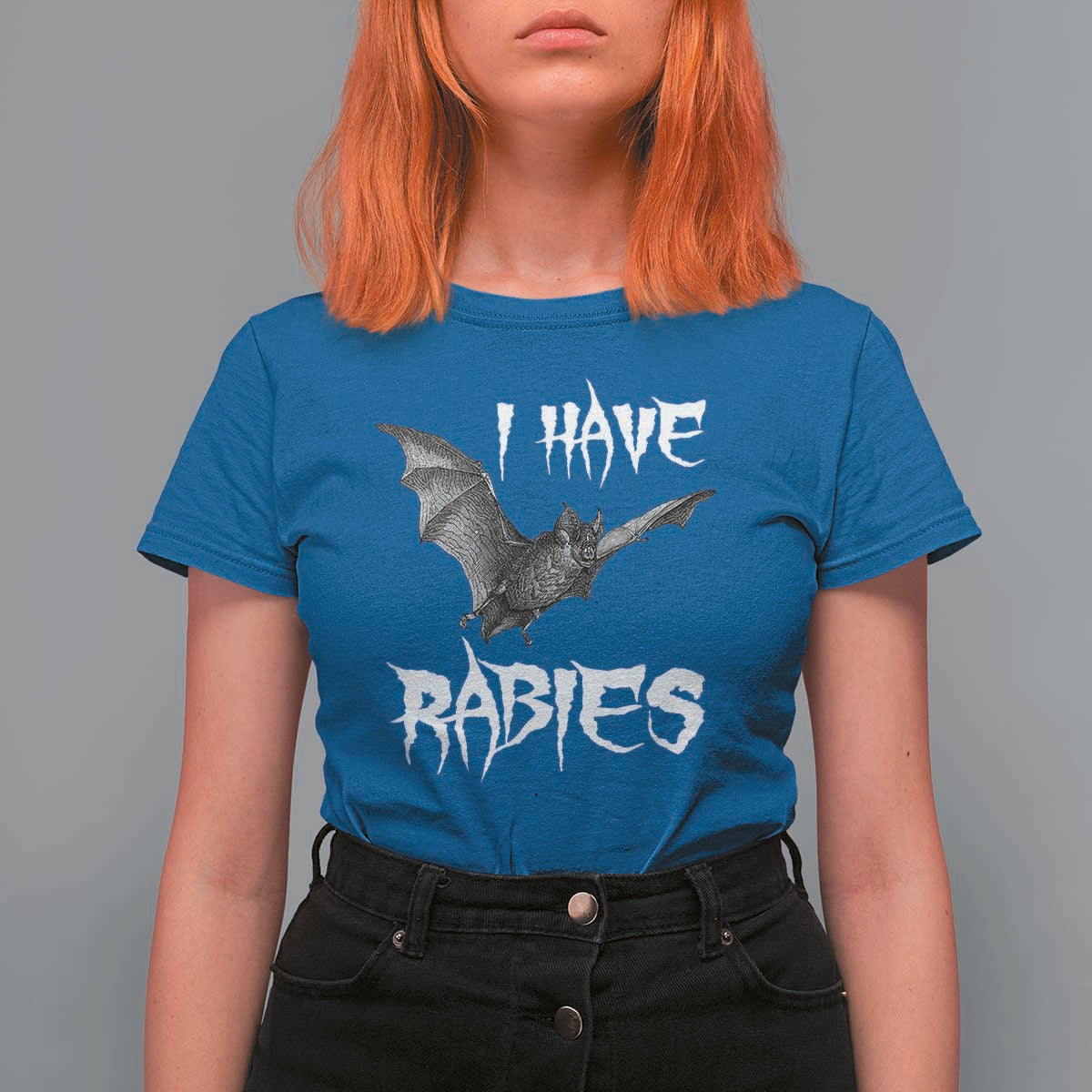 I Have Rabies Bat T Shirt For Women Funny Meme Quotes - Wonder Print Shop