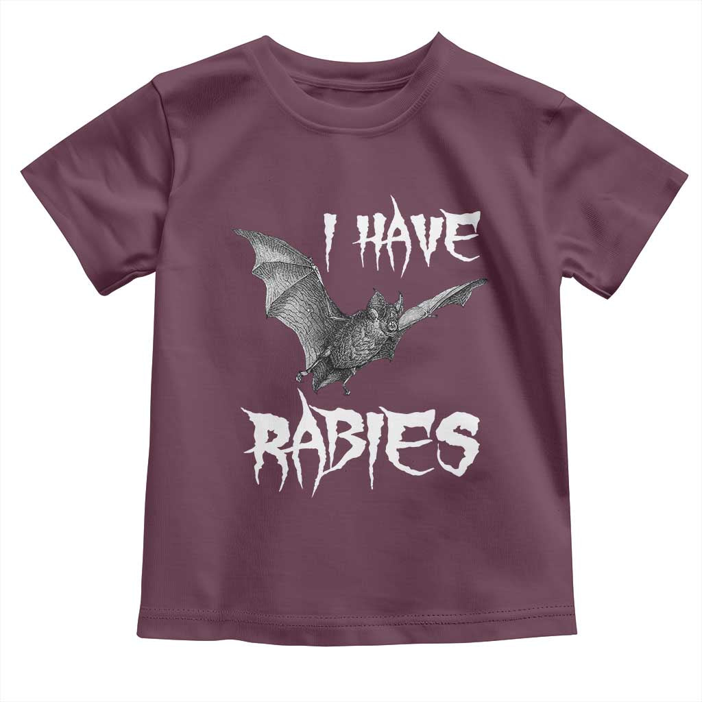 I Have Rabies Bat Toddler T Shirt Funny Meme Quotes - Wonder Print Shop
