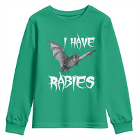 I Have Rabies Bat Youth Sweatshirt Funny Meme Quotes - Wonder Print Shop