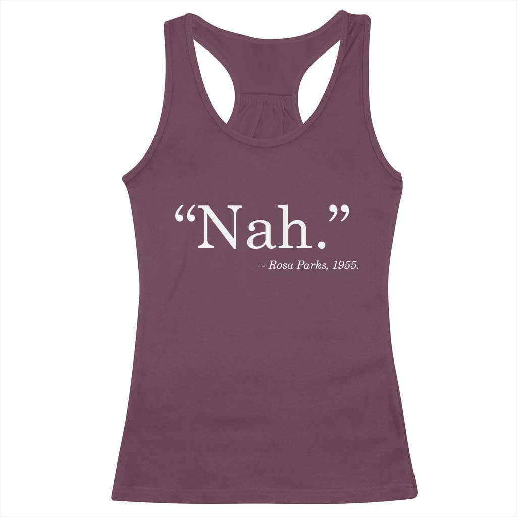 Rosa Parks Quote Racerback Tank Top Nah 1955 Black Movement Protest