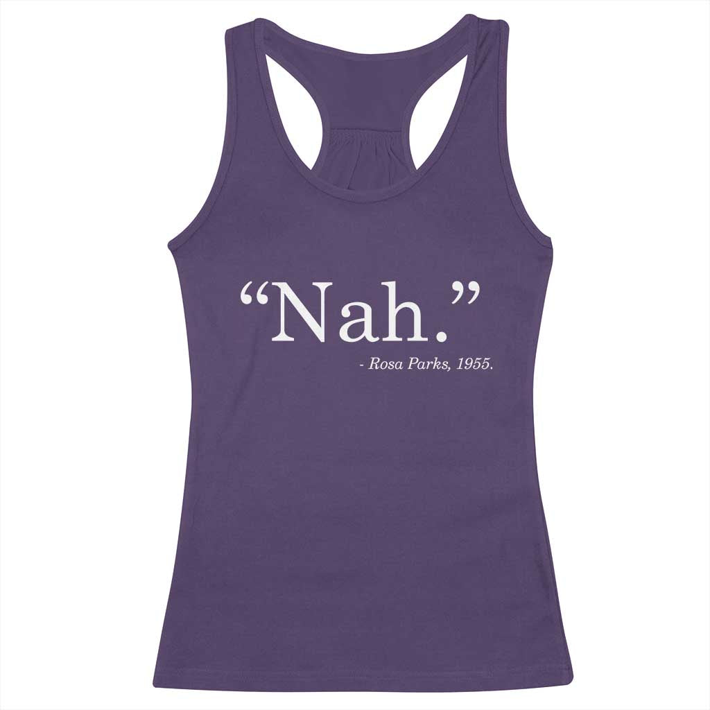 Rosa Parks Quote Racerback Tank Top Nah 1955 Black Movement Protest