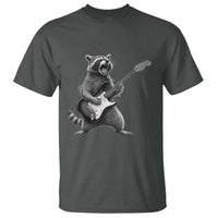 Funny Raccoon Playing Guitar Rock and Roll T Shirt