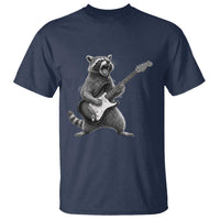 Funny Raccoon Playing Guitar Rock and Roll T Shirt